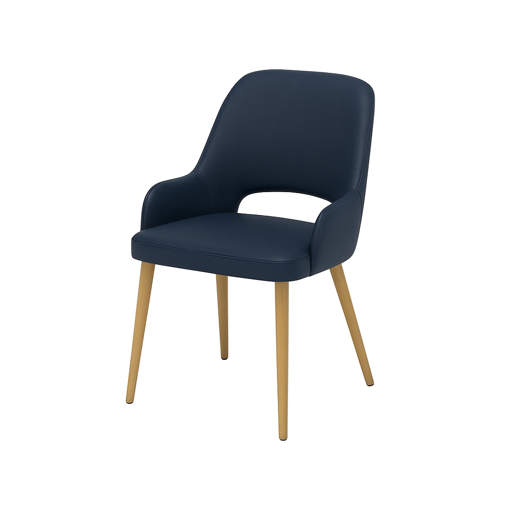 Scaun piele GALBENA | model HUGO