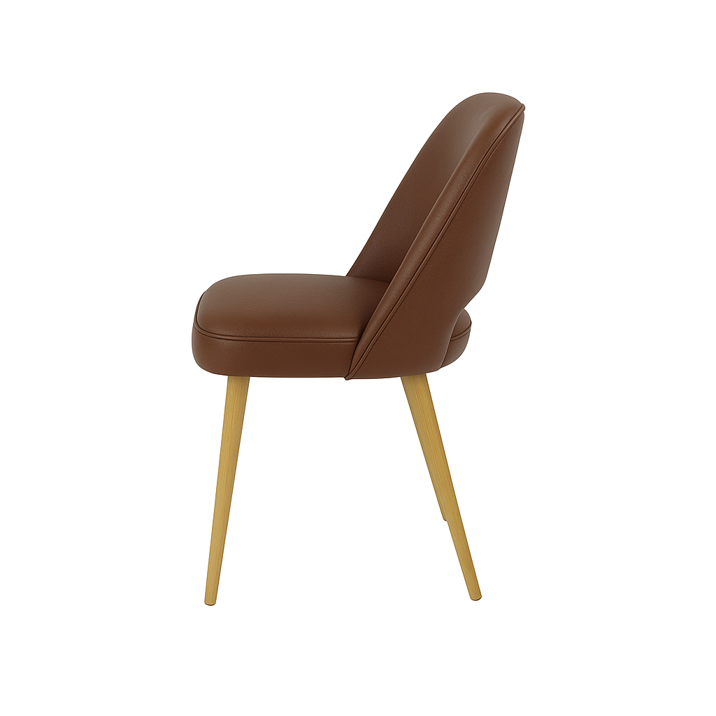 Scaun piele GALBENA | model HUGO