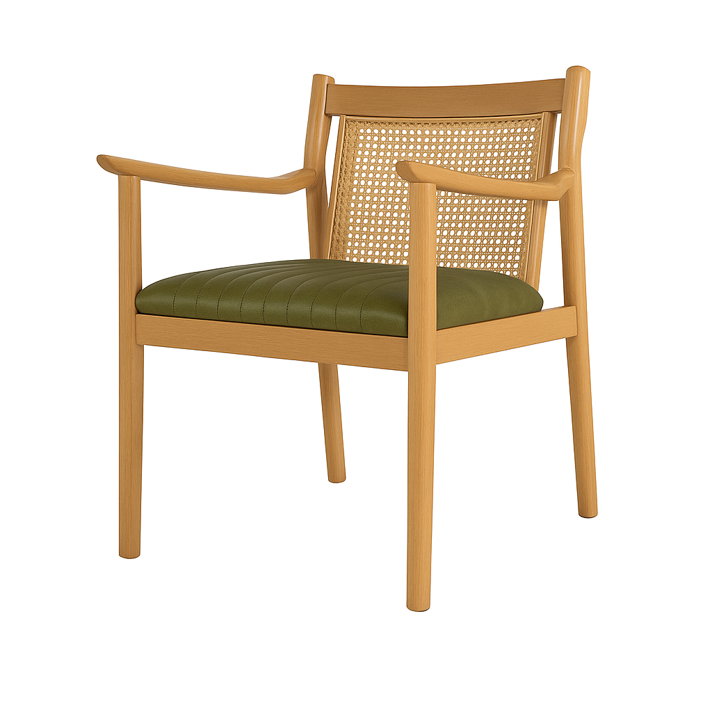 Scaun piele VERDE | model CIRO