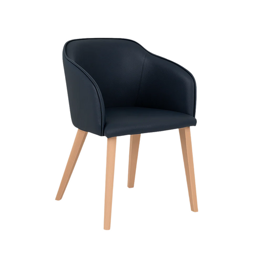 Scaun piele ALBASTRA | model CROCO