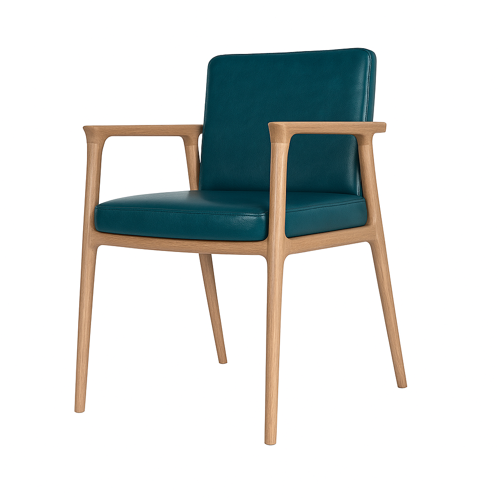 Scaun piele TURCOAZ | model GASPARO
