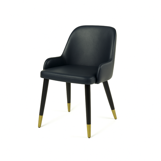 Scaun piele NEAGRA | model ROCCO G