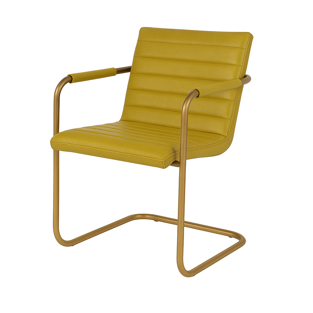 Scaun piele GALBENA | model ROTON